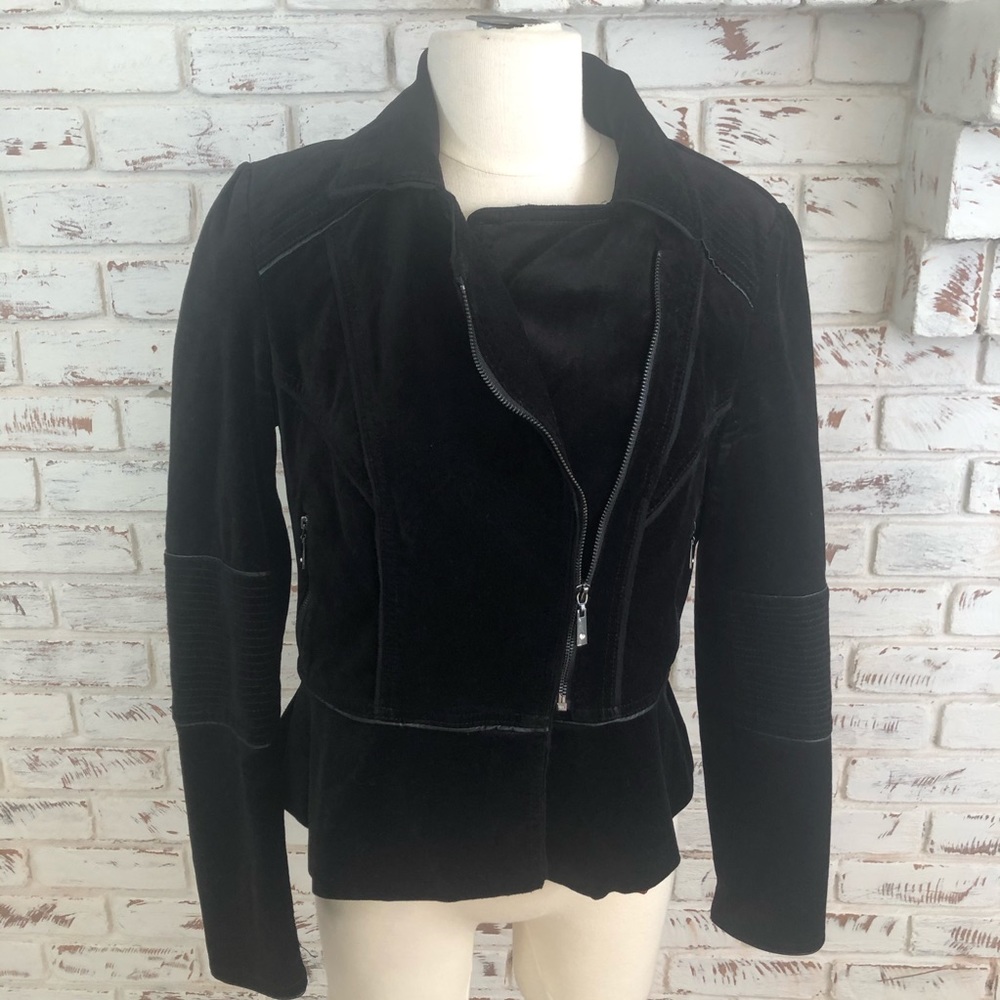 WHBM Velvet Peplum Jacket NYE Holiday